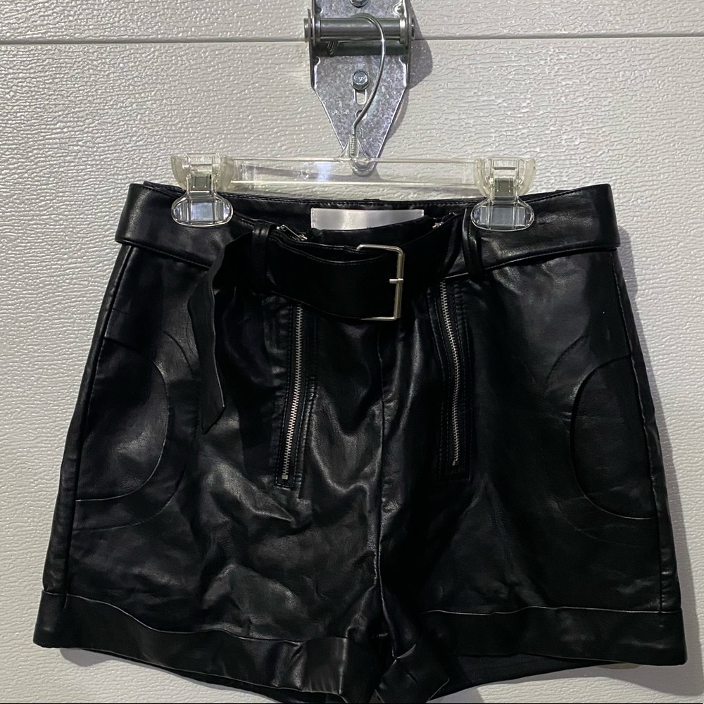Women’s leather shorts